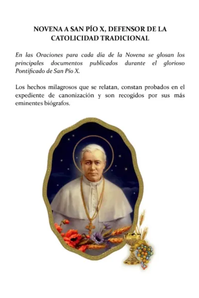 Novena a San Pío X